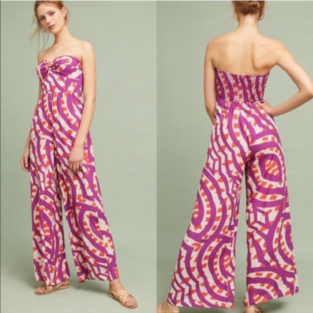 Anthropologie X Tracy Reese geometric jumpsuit